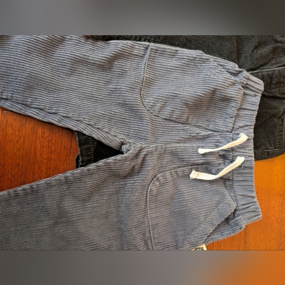 Kids Corduroy Pants Set - Black and Gray - Picture 2 of 8